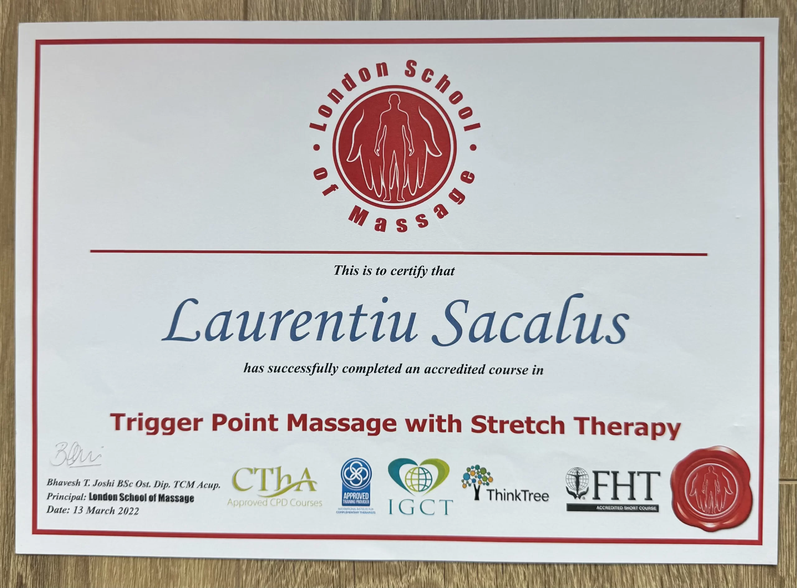 VTCT Level 3 Diploma in Massage Therapy